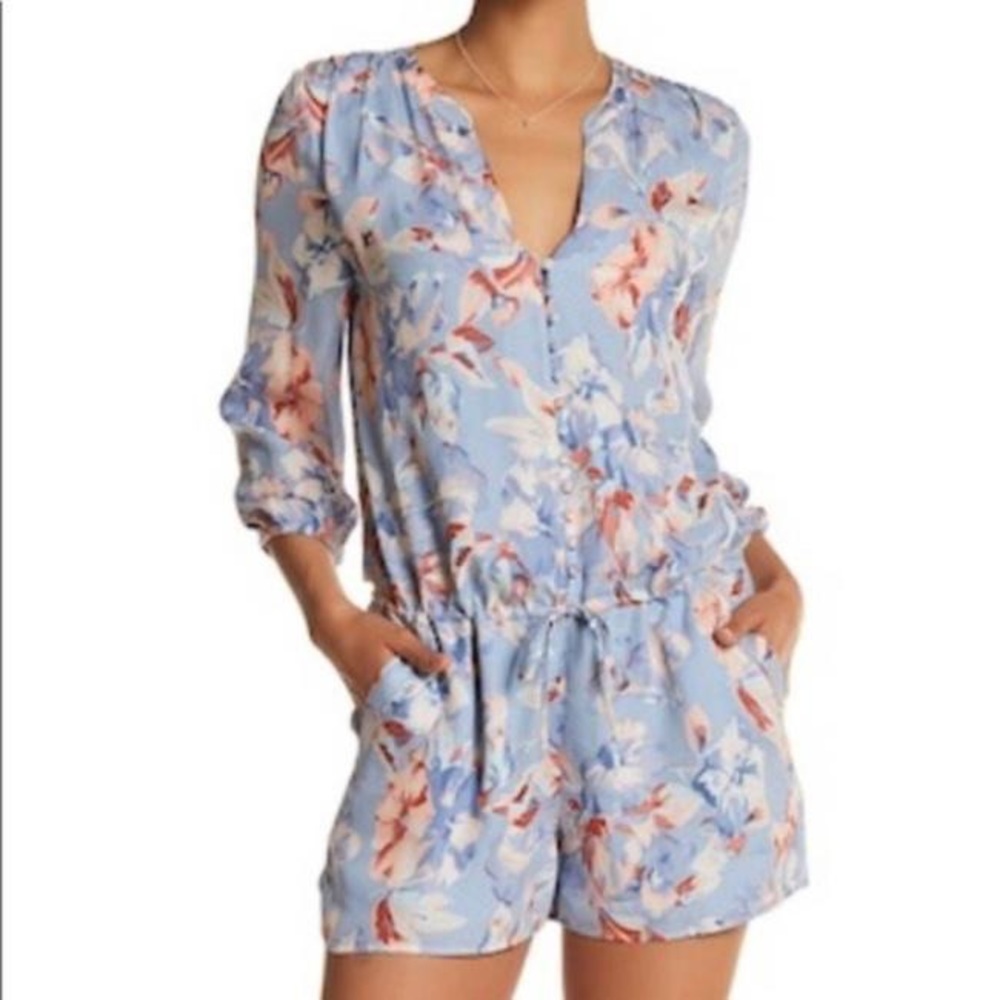 Joie Baby Blue Floral Romper